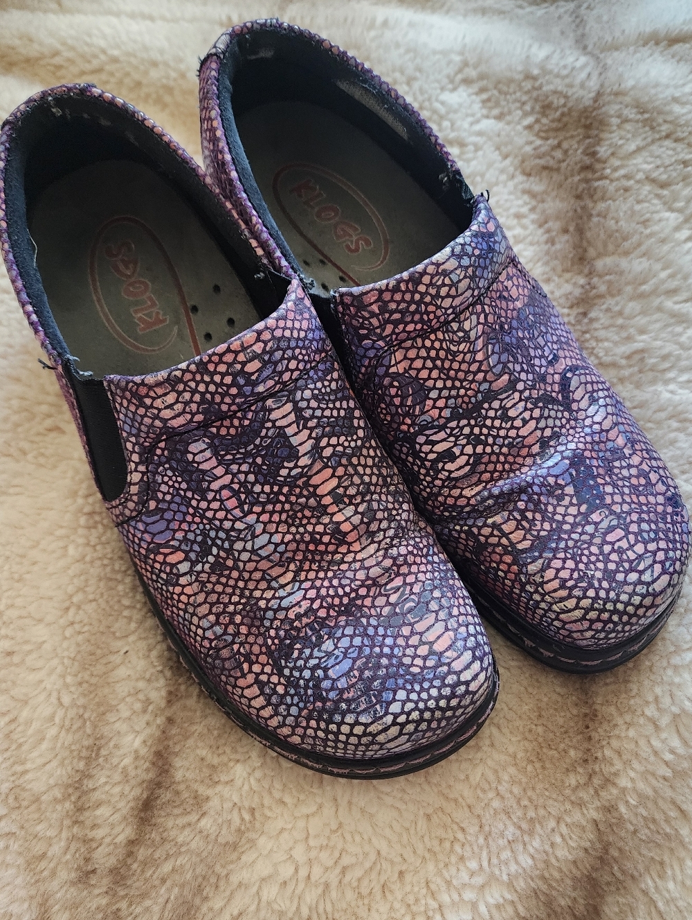 Klogs Women's Pink Purple Slip-On Clog